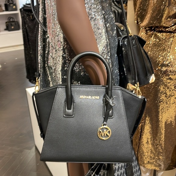 MICHAEL KORS
Avril Small Leather Top-Zip Satchel
COLOR: Black 
NWT - Picture 16 of 16